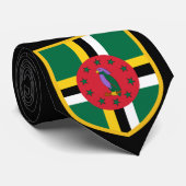Cravate du drapeau de la Dominique (Roulé)