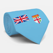 Cravate du drapeau de la République des Fidji (Roulé)