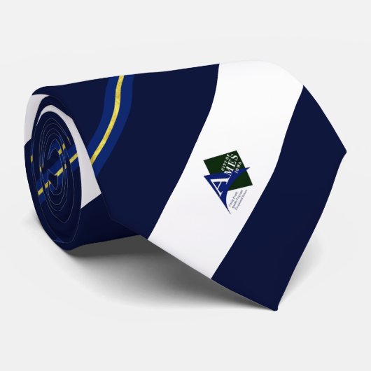Cravate du drapeau de la ville d'Ames (Iowa) (Roulé)