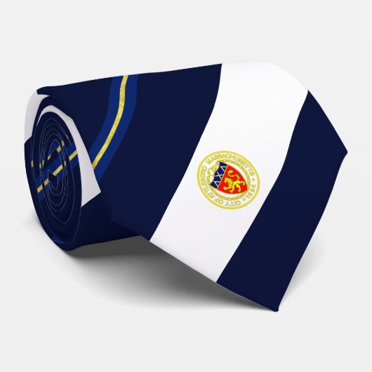 Cravate du drapeau de la ville d'Attleboro (Massac (Roulé)