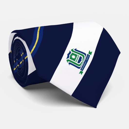 Cravate du drapeau de la ville de Beaumont (Texas) (Roulé)