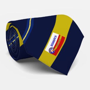 Cravate du drapeau de la ville de Bismarck (Dakota