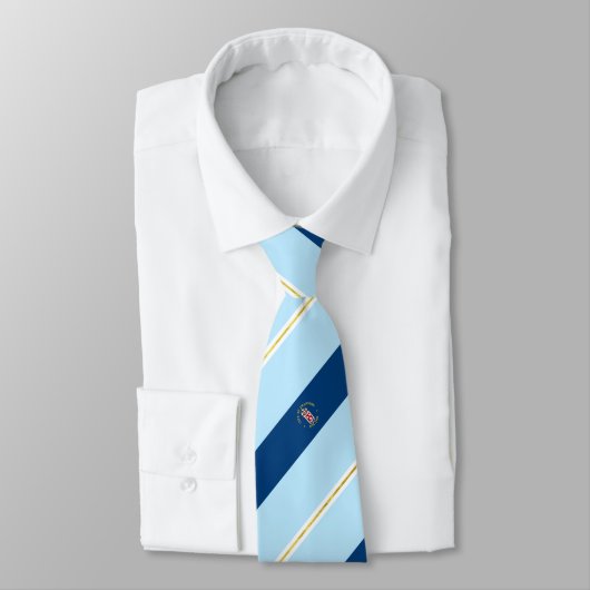 Cravate du drapeau de la ville de Cranston (Rhode  (Attaché)