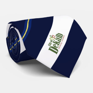 Cravate du drapeau de la ville de DeKalb (Illinois
