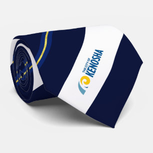 Cravate du drapeau de la ville de Kenosha (Wiscons
