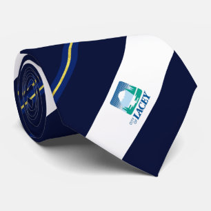 Cravate du drapeau de la ville de Lacey (Washingto