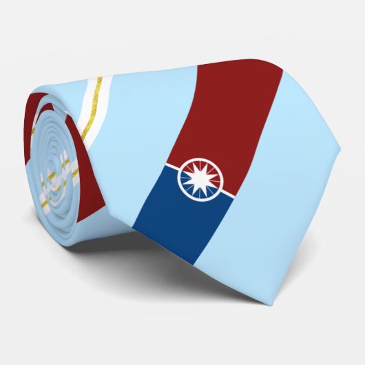 Cravate du drapeau de la ville de Norman (Oklahoma (Roulé)