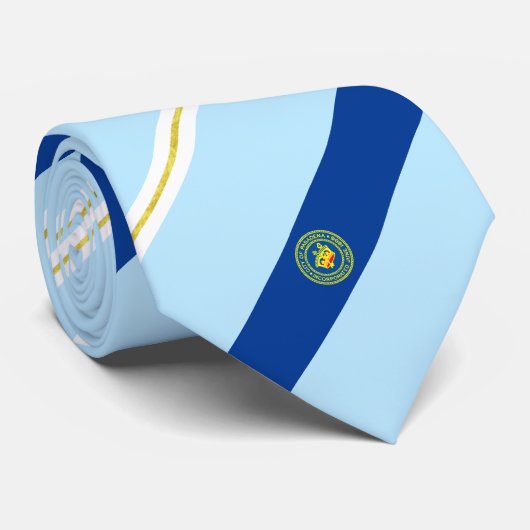 Cravate du drapeau de la ville de Pasadena (Califo (Roulé)