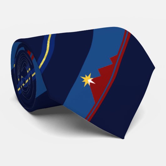 Cravate du drapeau de la ville de Pocatello (Idaho (Roulé)