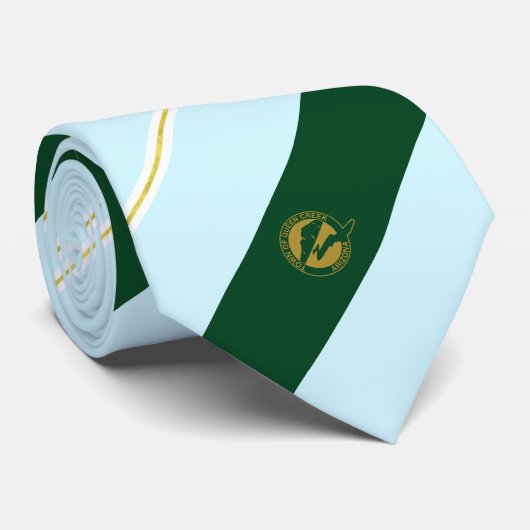 Cravate du drapeau de la ville de Queen Creek (Ari (Roulé)