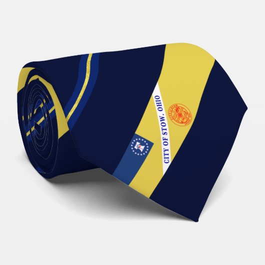 Cravate du drapeau de la ville de Stow (Ohio) (Roulé)