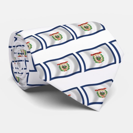 Cravate du drapeau de la Virginie-Occidentale (Roulé)