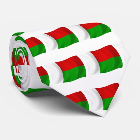 Cravate du drapeau de Madagascar (Roulé)