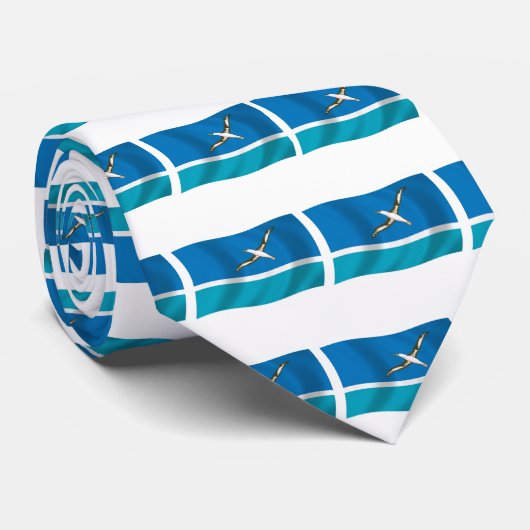 Cravate du drapeau de Midway Island (Roulé)