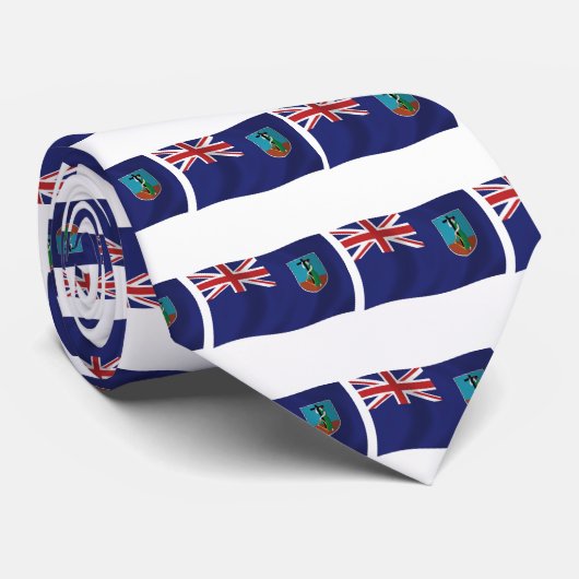 Cravate du drapeau de Montserrat (Roulé)