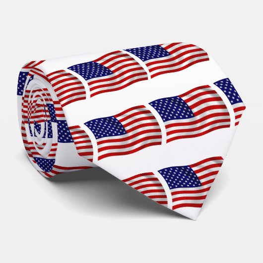 Cravate du drapeau des États-Unis d'Amérique (Roulé)