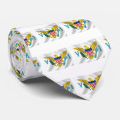 Cravate du drapeau des îles Vierges américaines (Roulé)