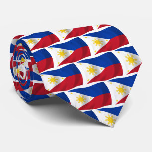 Cravate du drapeau des Philippines