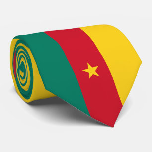 Cravate du drapeau du Cameroun patriotique