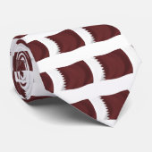 Cravate du drapeau du Qatar (Roulé)