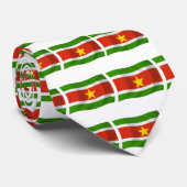 Cravate du drapeau du Suriname (Roulé)