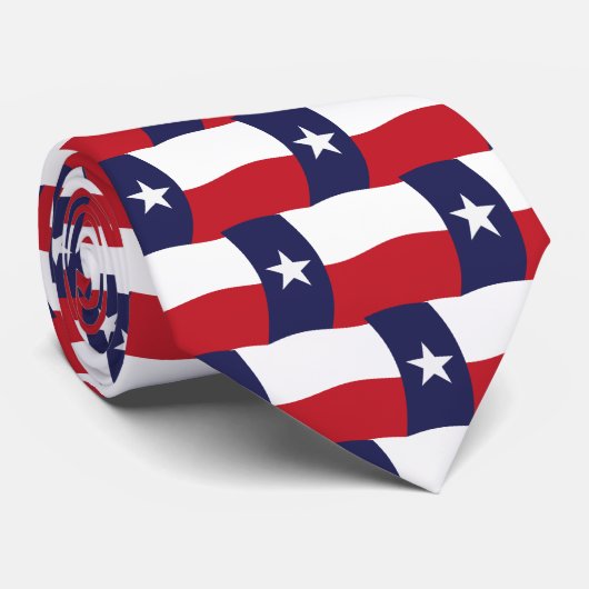 Cravate du drapeau du Texas (Roulé)