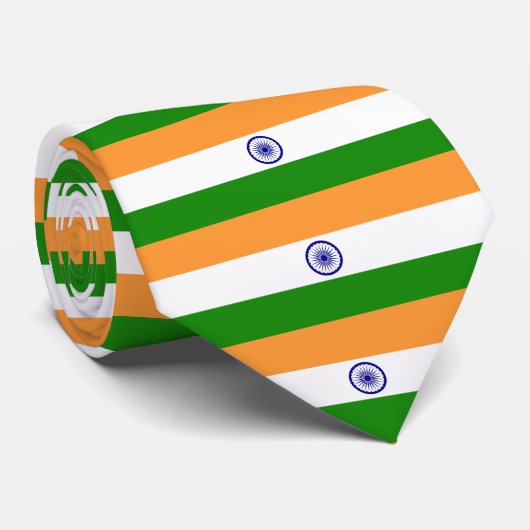 Cravate du drapeau indien (Roulé)
