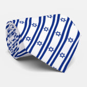 Cravate du drapeau israélien (Roulé)