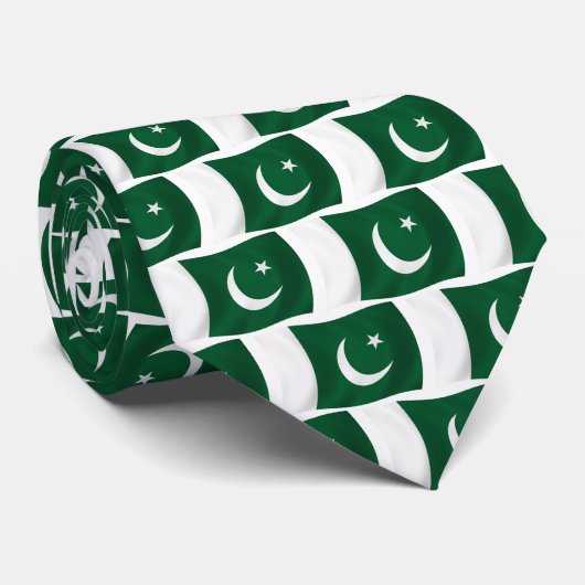 Cravate du drapeau pakistanais (Roulé)