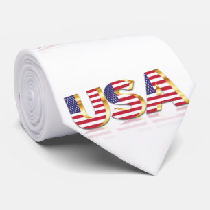Cravate du drapeau patriotique américain