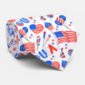 CRAVATE du drapeau patriotique américain (Roulé)
