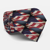 Cravate du drapeau patriotique américain (Roulé)