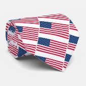 Cravate du drapeau patriotique américain (Roulé)