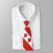 Cravate du drapeau patriotique canadien (Attaché)