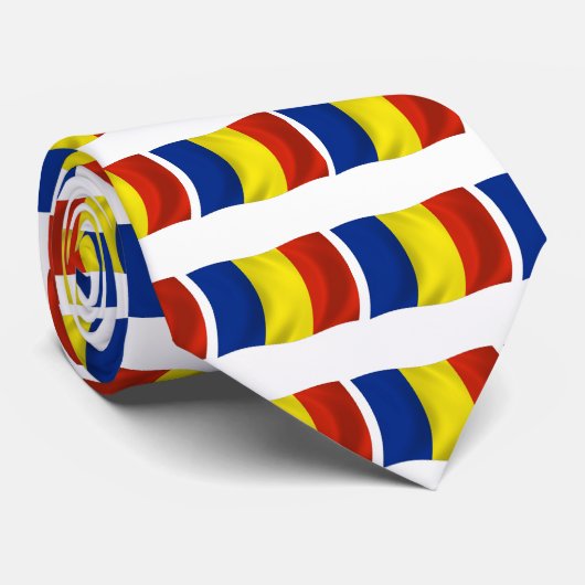 Cravate du drapeau roumain (Roulé)