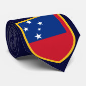 Cravate du drapeau Samoa (Roulé)