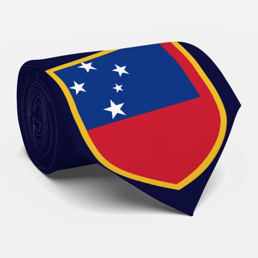 Cravate du drapeau Samoa (Roulé)