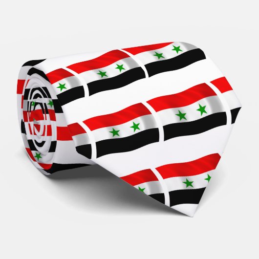 Cravate du drapeau syrien (Roulé)