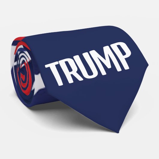 Cravate du drapeau Trump 2028 (Roulé)