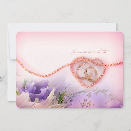 cravate du faire-part de mariage du noeud (Devant)