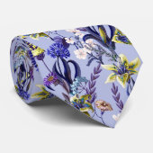 Cravate du Jardin Floral Bleu (Roulé)