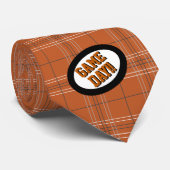 Cravate du Jour du Motif de jeu Burange Plaid (Roulé)