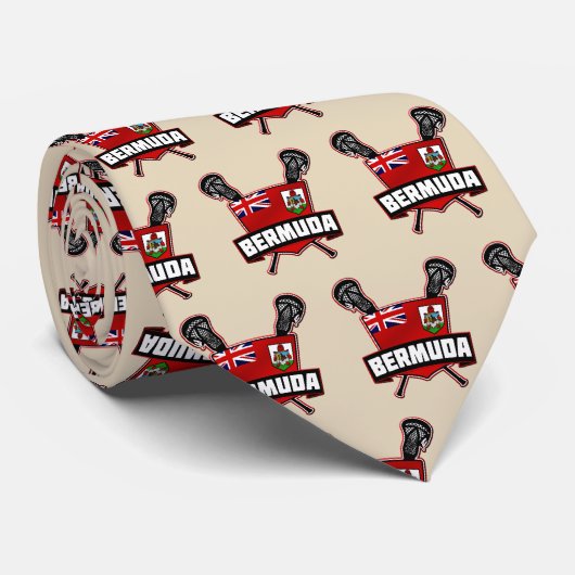 Cravate du logo Bermuda Lacrosse (Roulé)