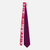 Cravate du logo NiCK DAViD Life - Miami Brights (Dos)
