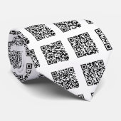 Cravate du Motif de vérification du code QR (Roulé)