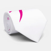 Cravate du parti de la nouveauté de Zigzag rose (Roulé)