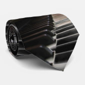 Cravate du piano B&W de musique (Roulé)