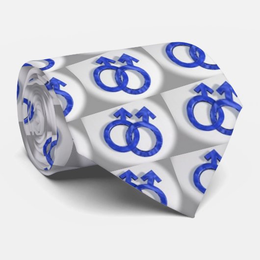 Cravate du symbole gay (Roulé)