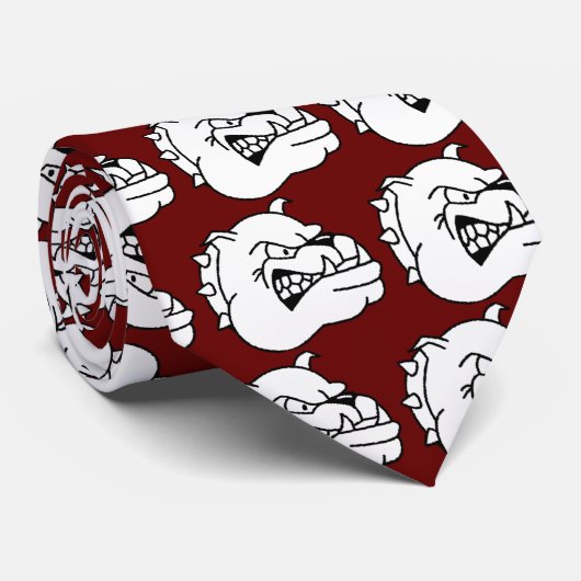 Cravate du visage de Bulldog (Roulé)