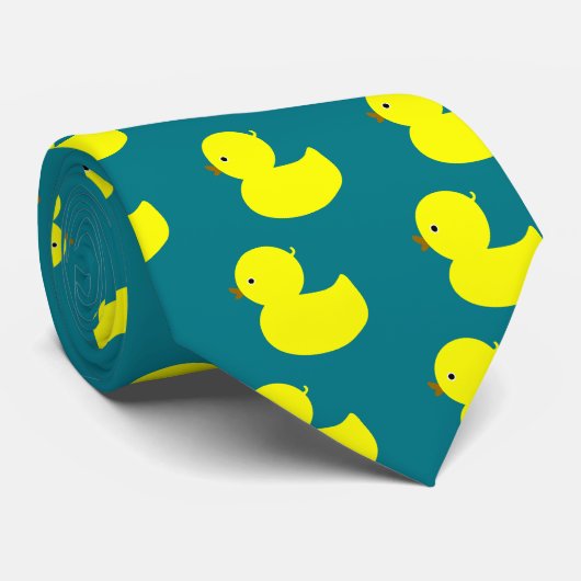 Cravate Ducky jaune (Roulé)